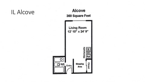 a floor plan of a house with a living room and a dining room